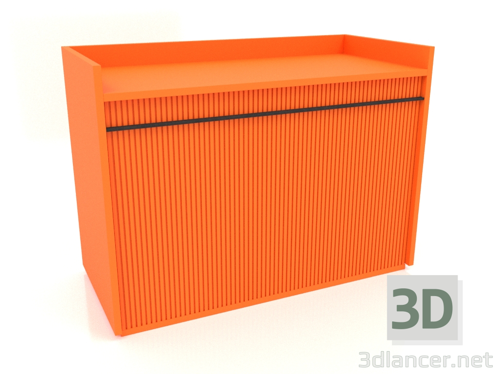 modèle 3D Armoire TM 11 (1065x500x780, orange vif lumineux) - preview