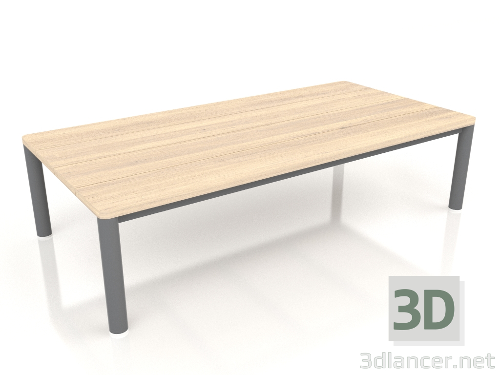 3d model Coffee table 70×140 (Anthracite, Iroko wood) - preview