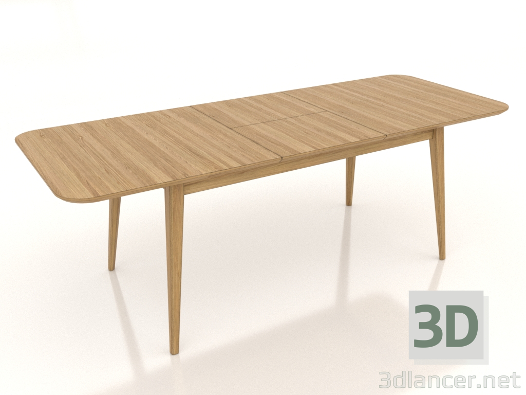 modèle 3D Table à manger 2100x800 mm (chêne naturel) - preview