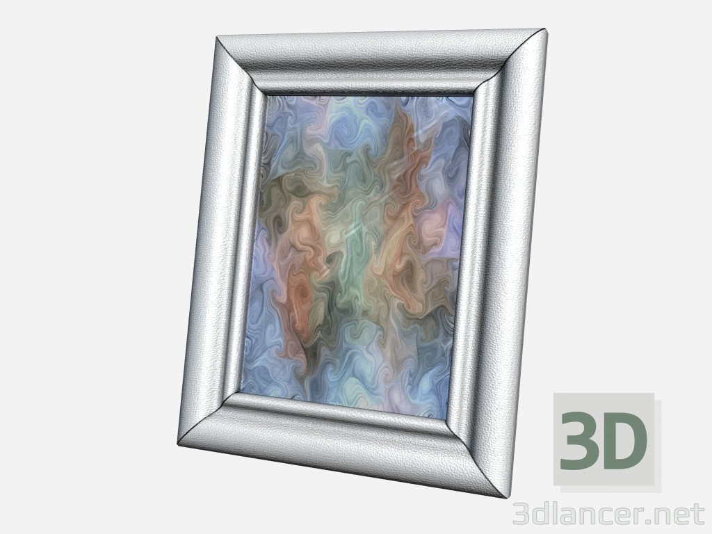 3d model Big picture frame Art Deco Decor Big leather photo frame - preview