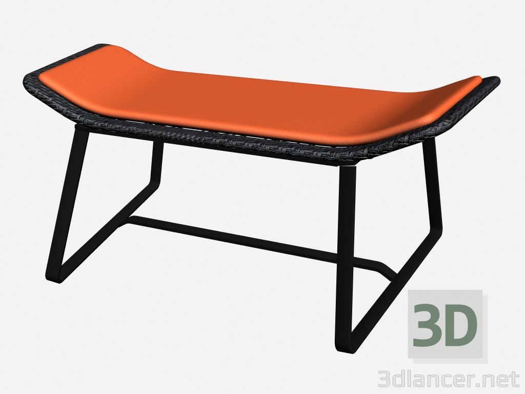 3d модель Pouffe лавочку для ніг стопи 95300 65350 – превью