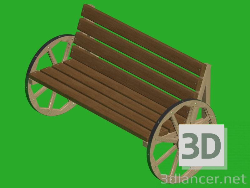 3d model Bench - preview