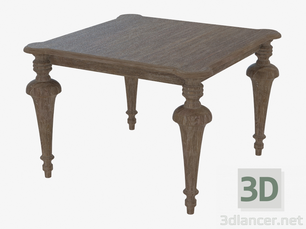 3D modeli Yemek masası kare KARE ESKİ MILTON TABLO (8831.0007.43) - önizleme