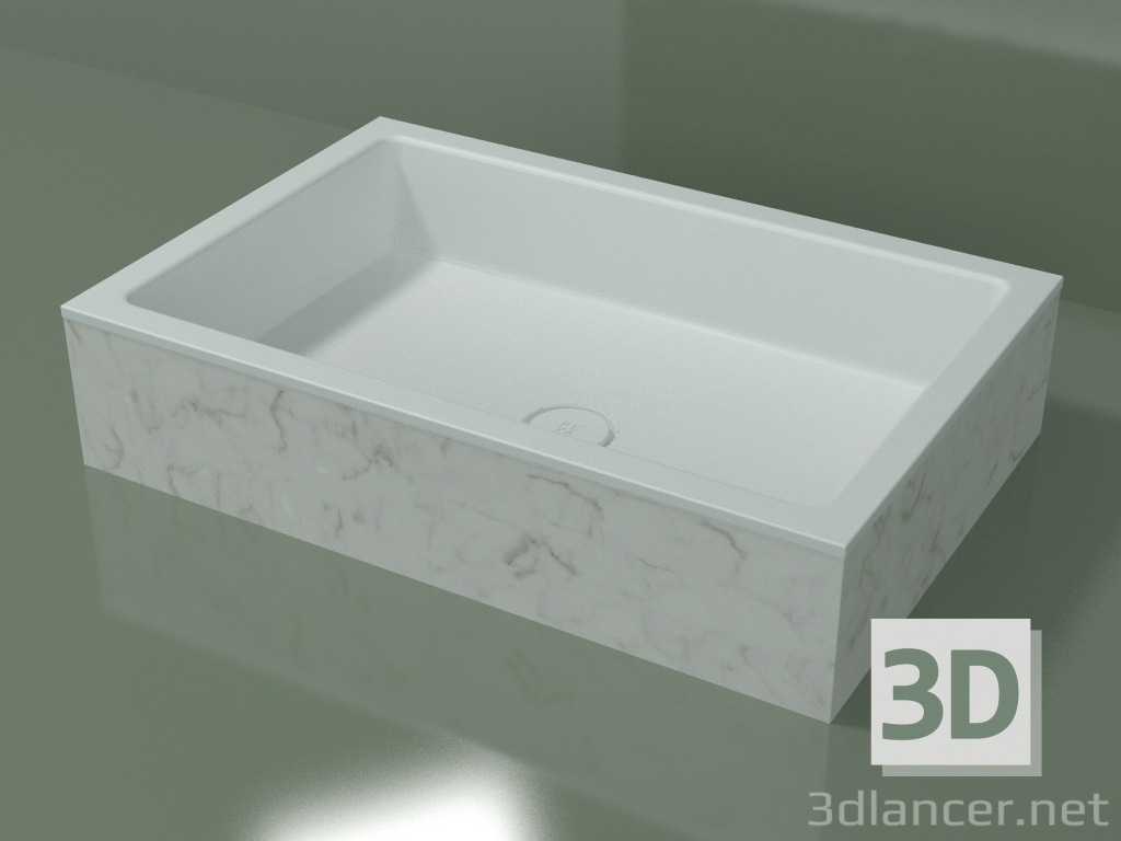 Modelo 3d Lavatório de bancada (01R141301, Carrara M01, L 72, P 48, H 16 cm) - preview