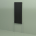 3d model Vertical radiator RETTA (8 sections 1200 mm 40x40, glossy black) - preview