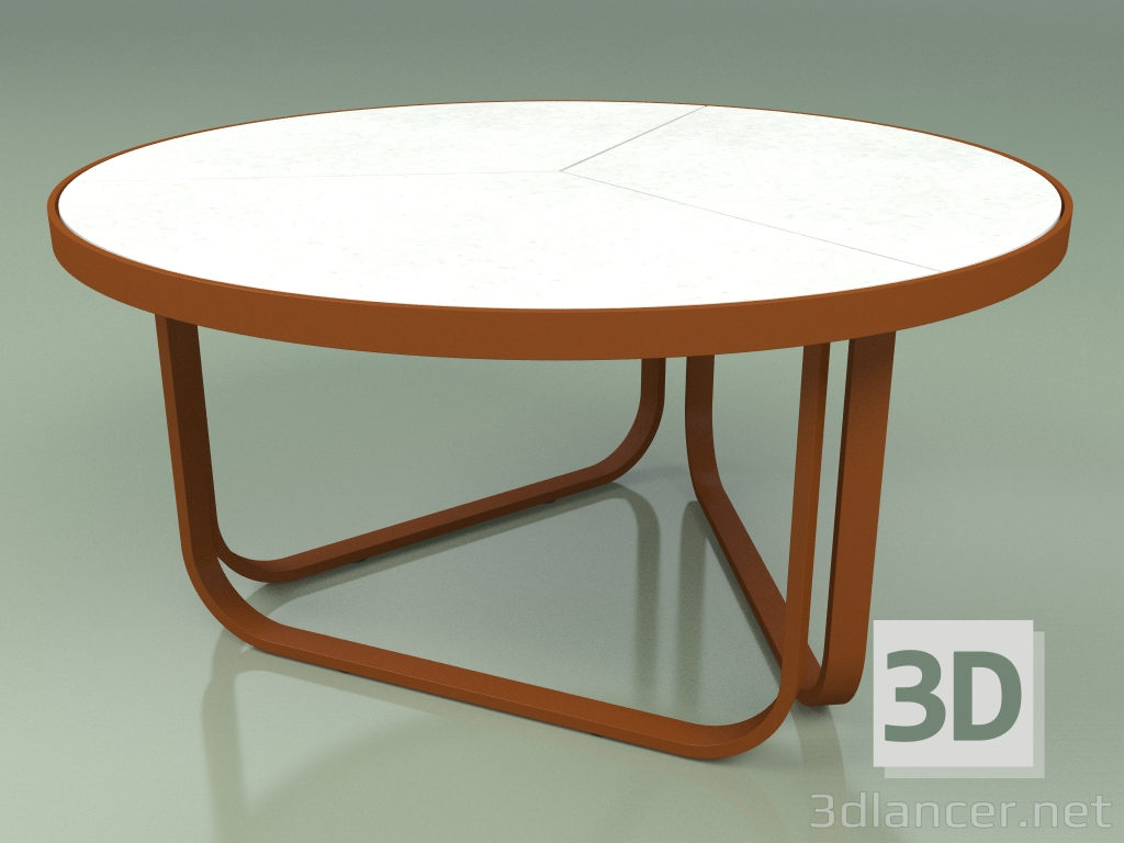 3D Modell Couchtisch 009 (Metallrost, glasiertes Gres-Eis) - Vorschau