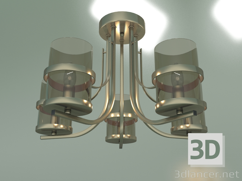 Modelo 3d Candelabro de teto 60085-5 (bronze antigo) - preview