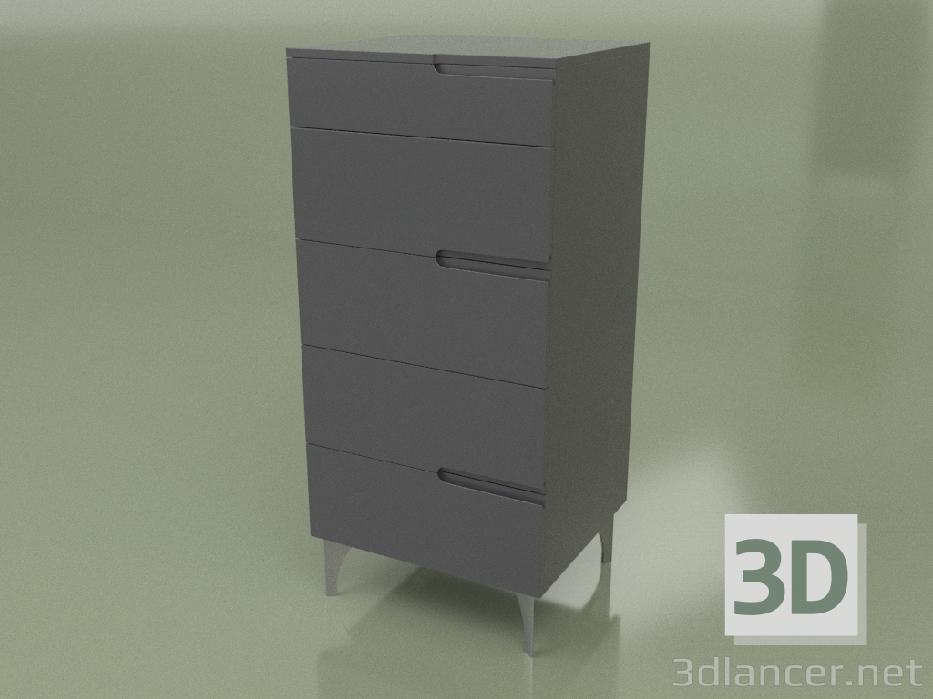 3d model Chest of drawers GL 340 (Anthracite) - preview