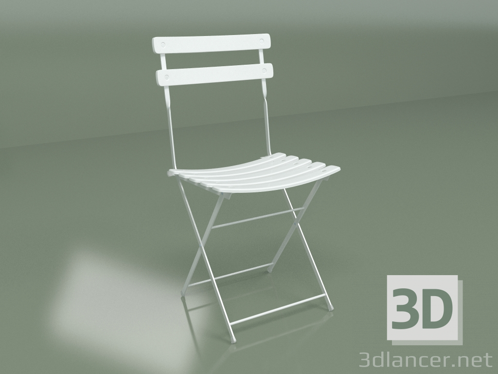 3d model Silla Cortile (blanco) - vista previa