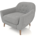 modèle 3D Fauteuil Stockholm (gris) - preview