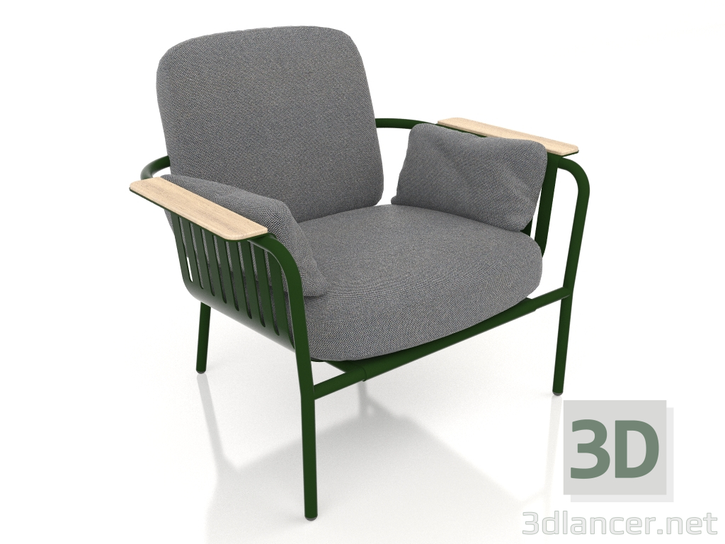 3d model Sillón (verde botella) - vista previa