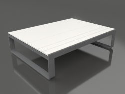 Table basse 120 (Polyéthylène blanc, Anthracite)