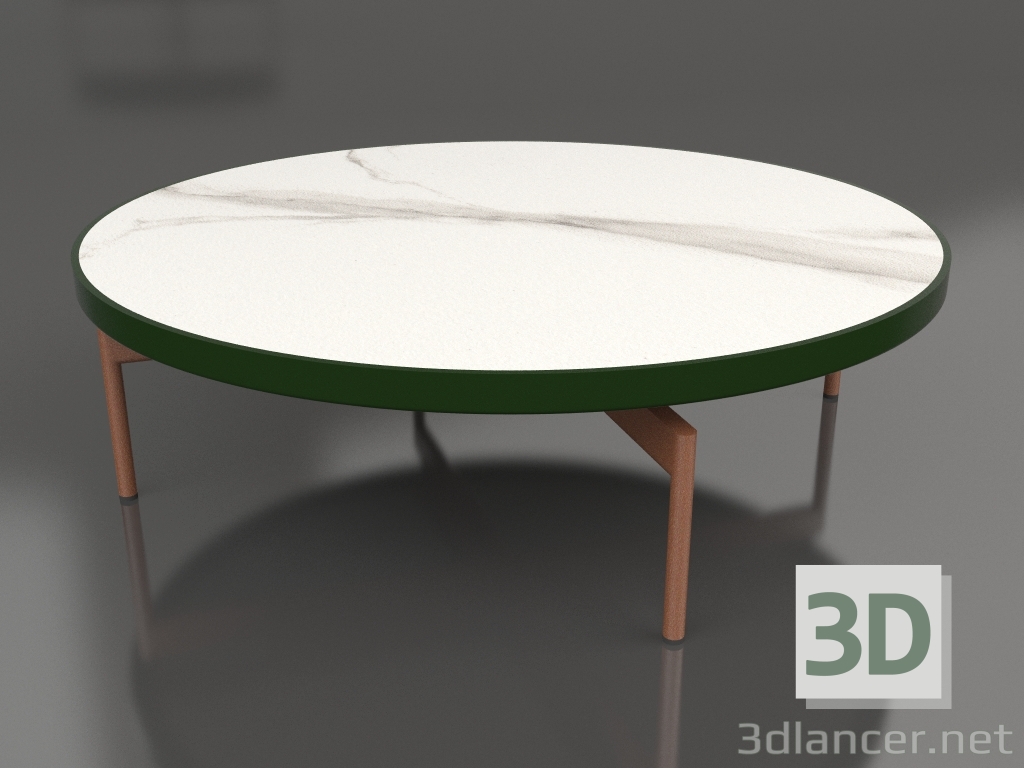 modèle 3D Table basse ronde Ø120 (Vert bouteille, DEKTON Aura) - preview