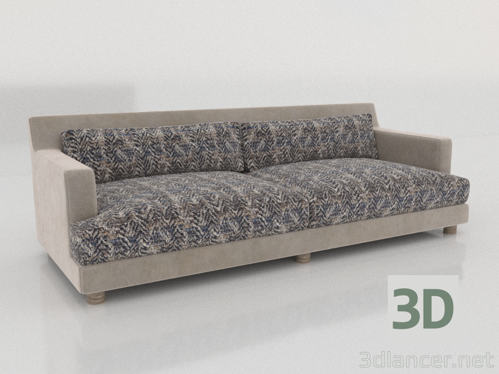 3d model MONTAIGNE sofa - preview 3d model MONTAIGNE sofa - preview