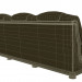 3d Realistic kozhennyj sofa model buy - render