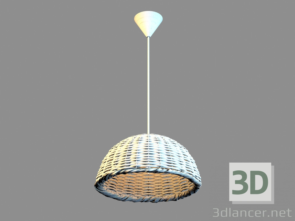 modello 3D Lampada a sospensione A3400SP-1WH - anteprima