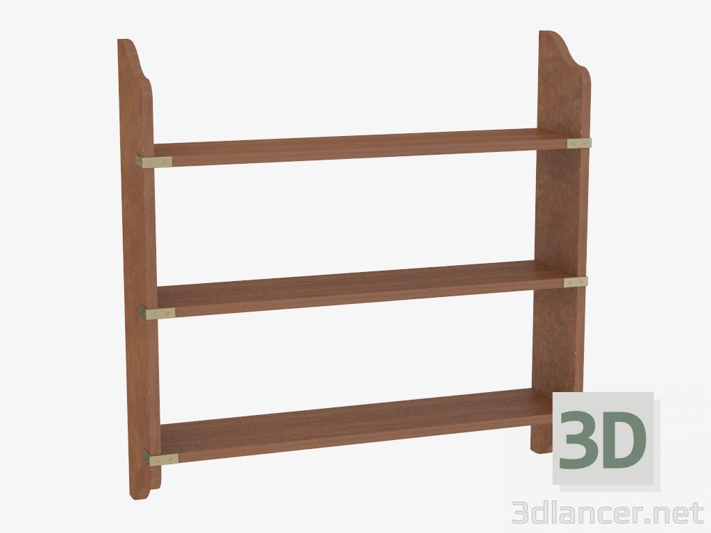 3d model Estantería de pared en el estilo de la nave - vista previa