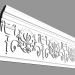 3d model Cornice C308 (24.8 x 6.3 cm) - preview