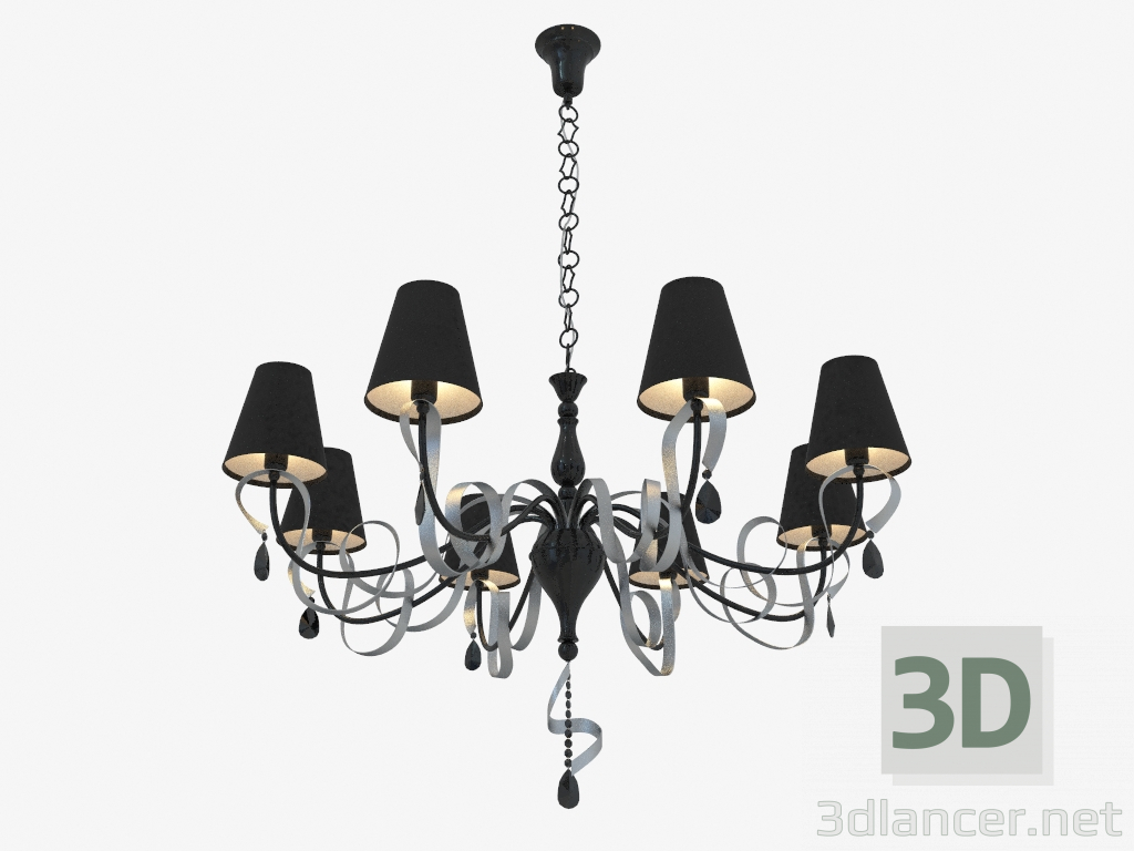 modello 3D Lampadario INTRECCIO (ARM010-08-R) - anteprima