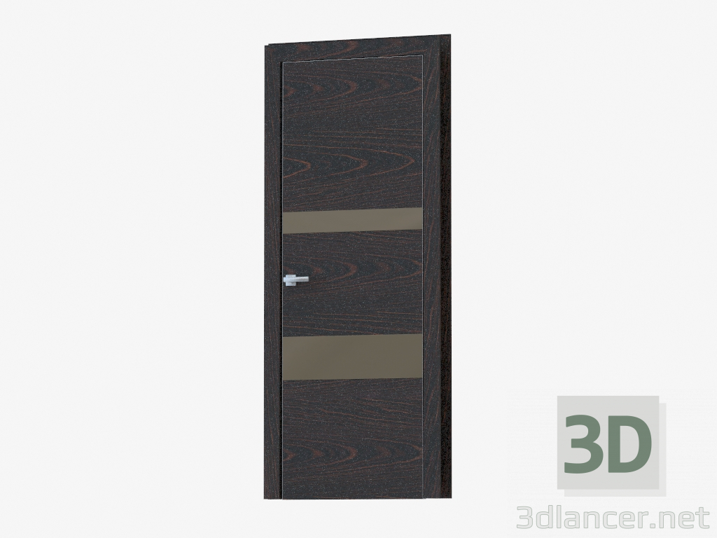 3d model Puerta de interroom (20.31 bronza plata) - vista previa