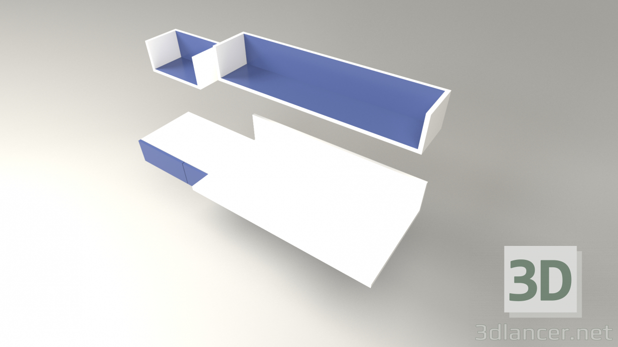 3D Modell Jugendschreibtisch von Natuzzi von Hudviak - Vorschau