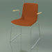 3d model Chair 3937 (on skids, with armrests, front trim, natural birch) - preview