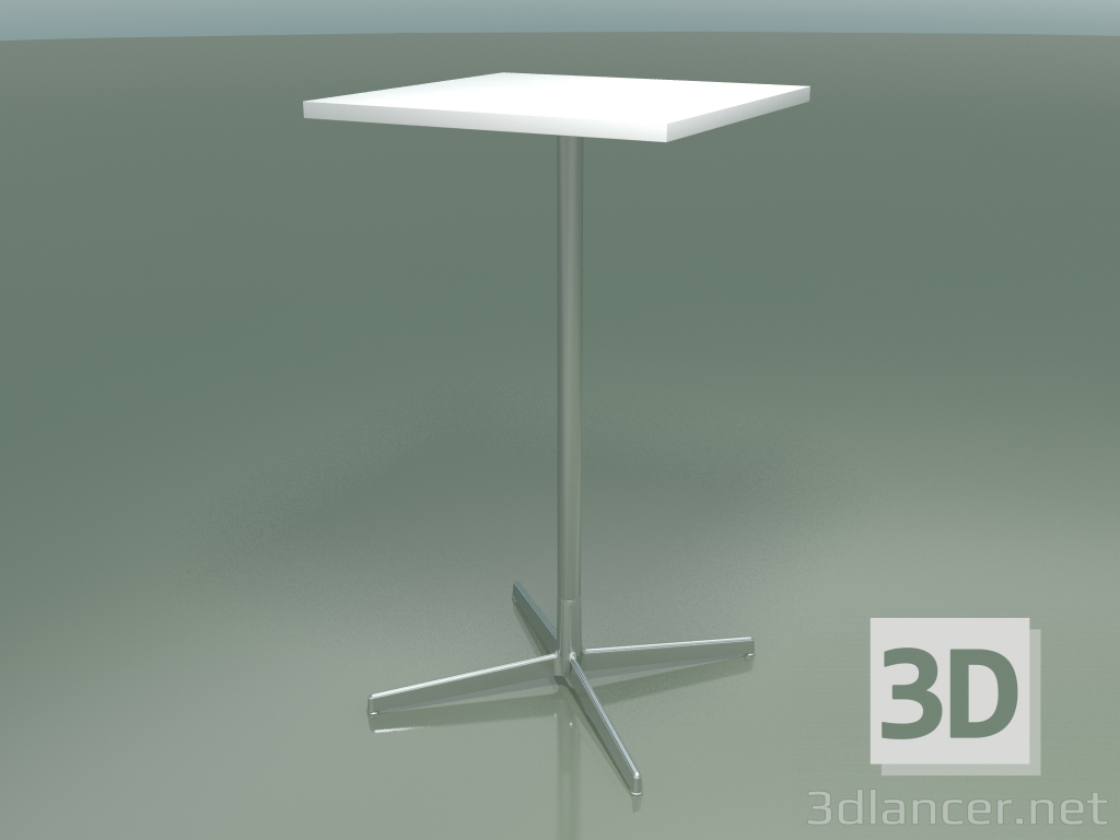 3D modeli Kare masa 5518, 5538 (H 105 - 59x59 cm, Beyaz, LU1) - önizleme