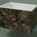 3d model Wall-mounted washbasin (02R143301, Emperador M06, L 72, P 48, H 48 cm) - preview