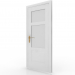 3d model Interior door with glass - preview