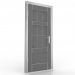 3d model Interior door with glass - preview