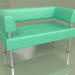 3d model Double sofa Business (Green leather) - preview