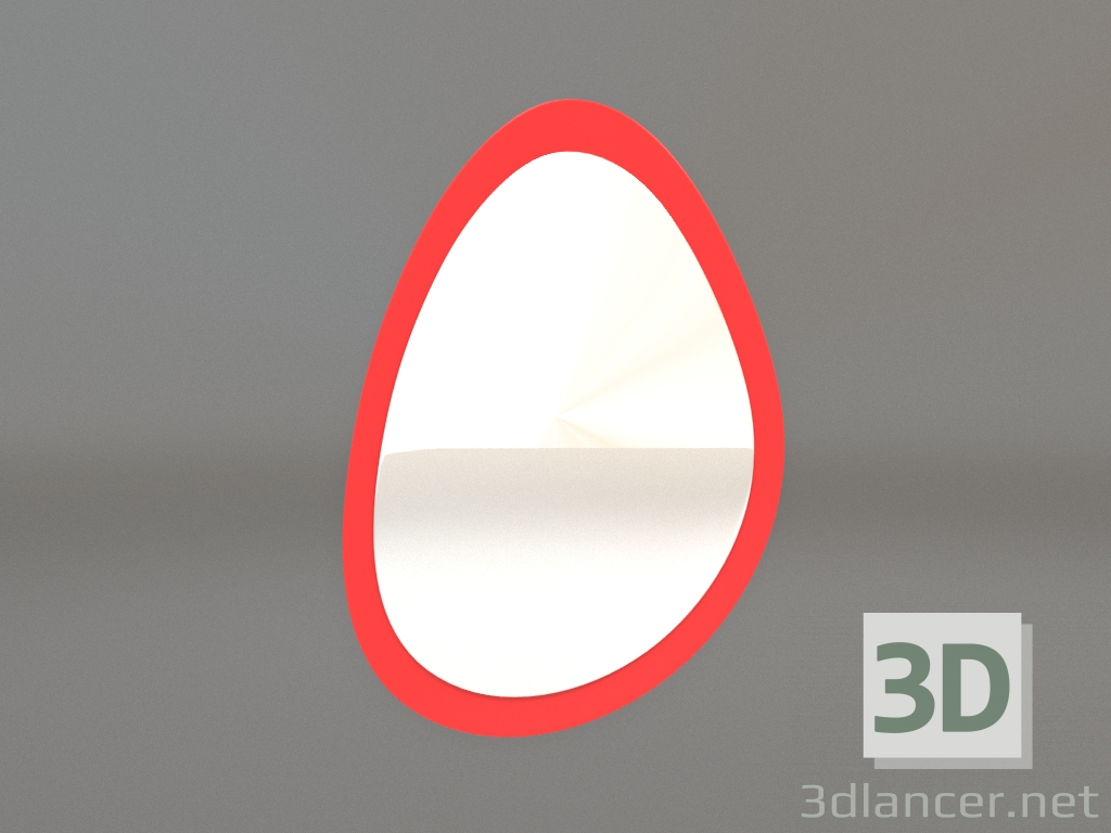 3d model Mirror ZL 05 (470х677, luminous orange) - preview