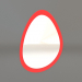 3d model Mirror ZL 05 (470х677, luminous orange) - preview