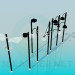 3d model Street lights - preview