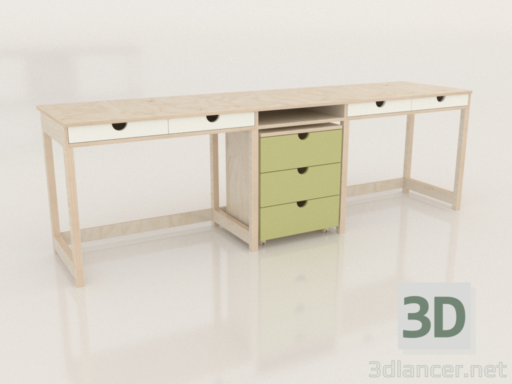 modello 3D Banco MODE T2 (TDDTA2) - anteprima