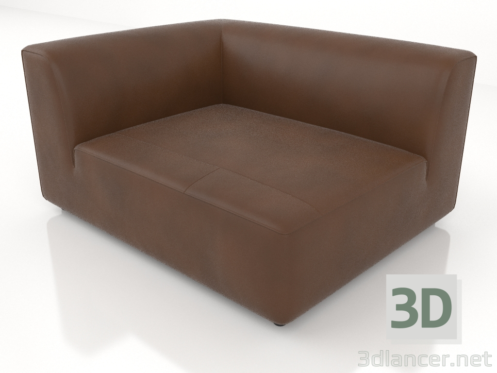 3D Modell Sofamodul Ecke asymmetrisch rechts (Option 2) - Vorschau