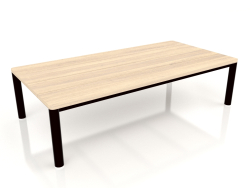 Mesa de centro 70×140 (Negro, Madera de Iroko)