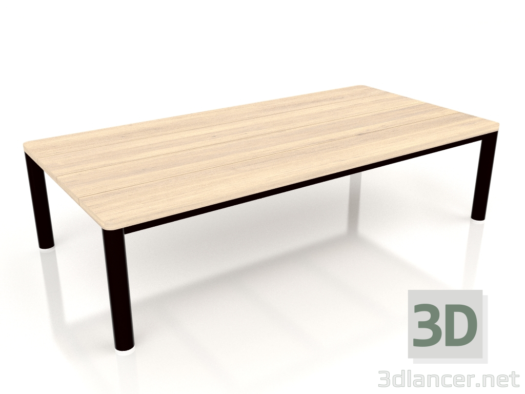 3d model Mesa de centro 70×140 (Negro, Madera de Iroko) - vista previa