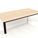 3d model Mesa de centro 70×140 (Negro, Madera de Iroko) - vista previa