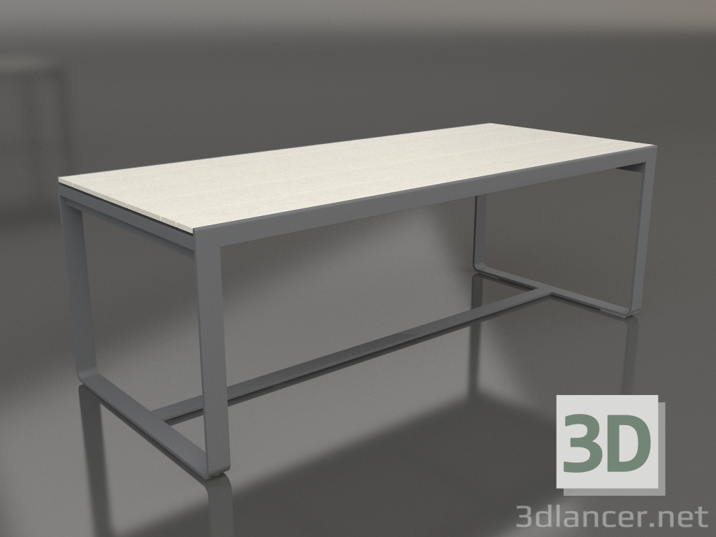 Modelo 3d Mesa de jantar 210 (DEKTON Danae, Antracite) - preview