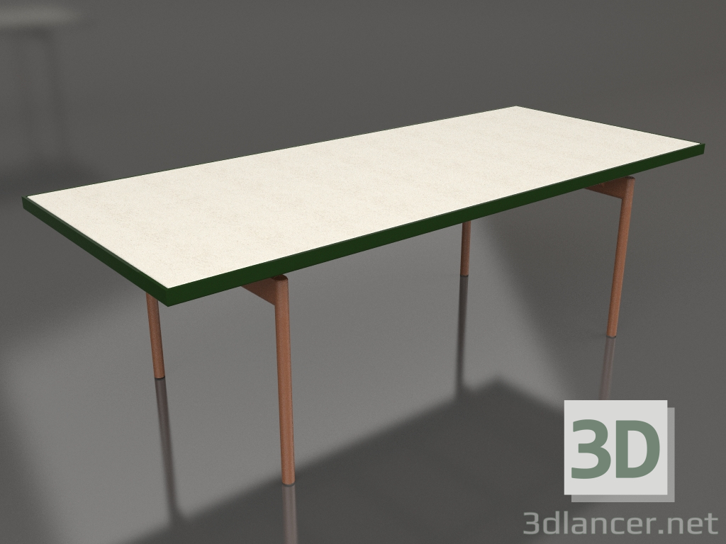 3D Modell Esstisch (Flaschengrün, DEKTON Danae) - Vorschau