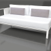 3d model Sofa module, section 1 left (White) - preview