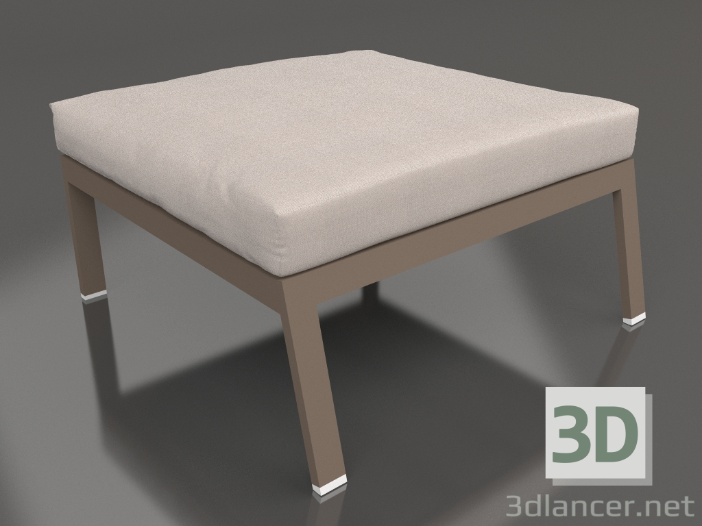 Modelo 3d Módulo sofá, pufe (Bronze) - preview