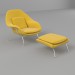 Womb Chair und Ottoman 3D-Modell kaufen - Rendern