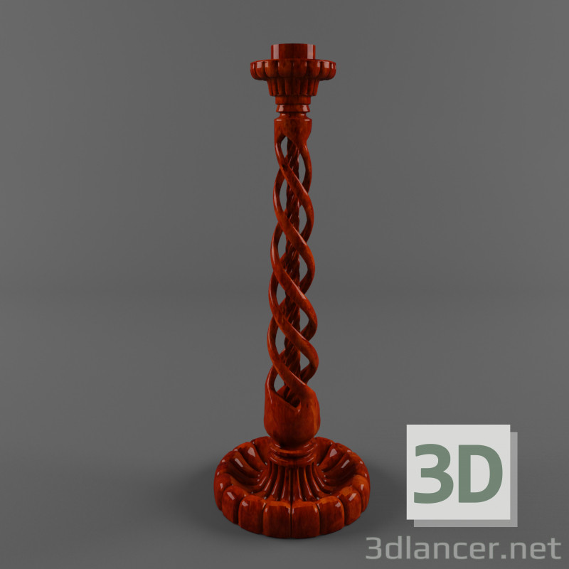 Modelo 3d Castiçal - preview