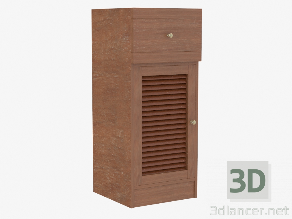 3d model Wooden Cupboard - preview