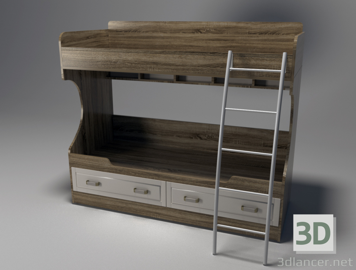 3d model Bed - preview