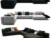 Minotti White Sofa Set 012