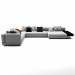 3d Minotti White Sofa Set 012 model buy - render