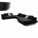 modello 3D di Set divani bianchi Minotti 012 comprare - rendering